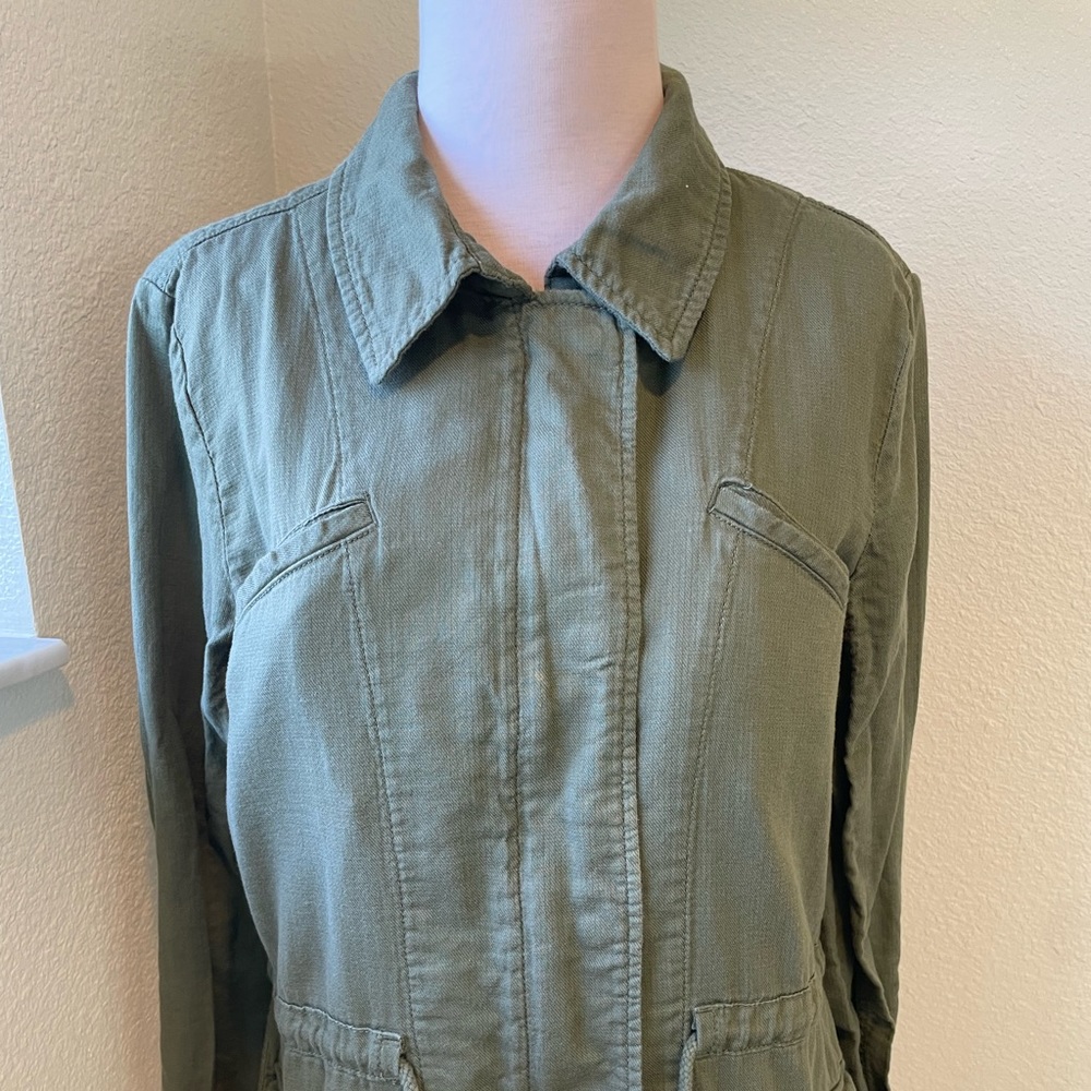 🍀Womens Lucky Brand Utility Jacket M - Picture 4 of 5